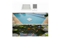 Square Pool Main Drain Cover Louvered Pool Drain Cover Slimline Flat