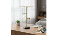 Jewelry Stand with Marble Base Vertical Necklace Holder Stand Stable Necklace Holder with Marble Base for Bedside Table