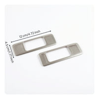 2 Pieces Rear Air Outlet Trim Cover Shiny Vent Outlet Molding Trim Car Accessory