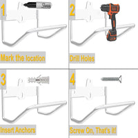 Stainless Steel Ladder Wall Mount Bracket for Garage and Garden