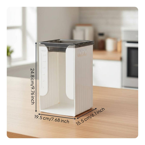 Instant Pasta Storage Box With Lid Foldable Pantry Bin Space Saving for Cabinet