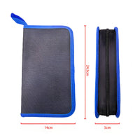 Tool Organizer Hook-and-Loop Flaps Foldable Tool Bag Stitched Pockets