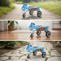 With Hind-Leg Support Lightweight Adjustable Pet Two-Wheel Mobility Aid for Dogs, Small Pets, Walks, Rehabilitation, Indoor Use