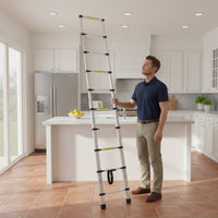 Versatile Folding Ladder Foldable Ladder Heavy-Duty Access Equipment for DIY Enthusiasts, Contractors, Household, Construction Site