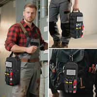 男士重型小型工具包带登山扣战术工具袋便携式实用工具存储收纳盒