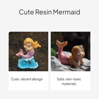 Mermaid Resin Aquarium Decor, Underwater Landscape Ornament
