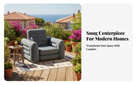 Transformable Pull-extendable Couch Portable Pull-extendable Sleeper Sofa Foldable for Families
