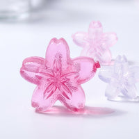 Freezer Blocks in Cherry Blossom Flower Shapes for Gift Sets, Reusable Whisky Stones for Home Bar, 14 Pack of Summer Essentials, Gift for Her