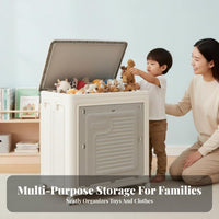 Rolling Storage Bin Large Capacity Wheeled Toy Barrel sturdyDuty for children' Room