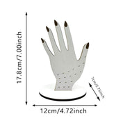 2D Wood Band Display Gift Idea Hand-Shaped Jewelry Display Stand Sturdy Base