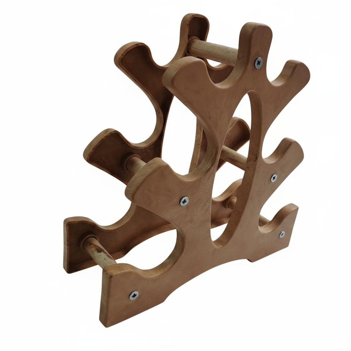 Three-Tier Dumbbell Rack Screw-Fastened 3 Tier Dumbbell Rack Sturdy for Home Gym