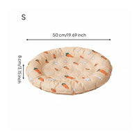 Round Cooling Pet Bed Soft Padded Border Feline Cooling Mat Easy to Clean