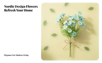Easy to Maintain 30-Head Flower Bunch Realistic Artificial Blossom Arrangement Long-Lasting for Brides, Event Planners, Wedding