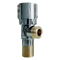 Angle Stop Valve, Double Outlet Triangle Valve, 304 Stainless Steel, Shut-closed, Hot and Cold Water, Universal Connection, Bathroom and Kitchen Plumbing