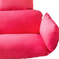 Hanging Chair Cushion Washable Oval Chair Cushion Solid Color for Patio, Indoor