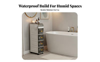 Narrow profile Rolling storage rack Saving Mobile Shelving Drawer & design for home-dwellers