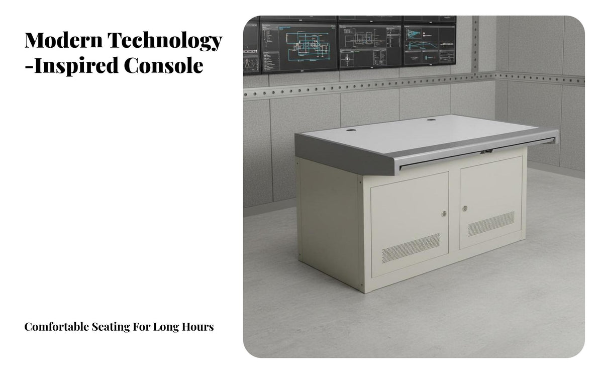 Console Desk Concealed Cable Management Control Room Workstation Modular Design Security S Desk for Dispatchers, IT Professionals