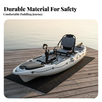Rotomolded Fishing Kayak Stable Hull Design 10 Foot Hard Shell Kayak Impact Resistant Single Person Pedal Boat for Fishermen, Kayakers, Lakes, Rivers