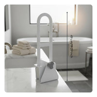 Bathtub Grab Bar Tool Installation Clamp-on Tub Grab Bar Heavy Duty Tub Side Rail for Women Individuals