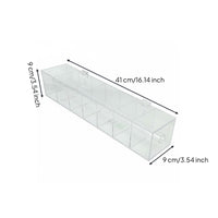 7-Slot Label Dispenser Dustproof Lid Weekly Sticker Dispenser Transparent