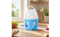 Pigeon Water Dispenser with Handle Weight-Operated-Fed Fowl Waterer with Handle Split Detachable Bird Drinker for Ducks, Chicken Coop