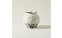 Round Terracotta Vase Handcrafted flower Vase Distressed Finish Home Decor for Living Room