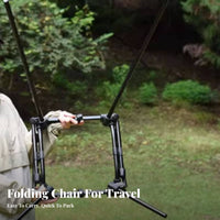 Adjustable Moon Chair Foldable Camping Seat Easy to Assemble for Campers, Hikers