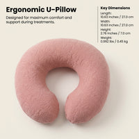 Memory Foam Neck Pillow, Washable Massage Pillow, Soft Neck Pillow, Neck Pillow  #variant:Pink
