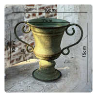 Urn Planter Rustic Design Metal Urn Planter Iron Construction