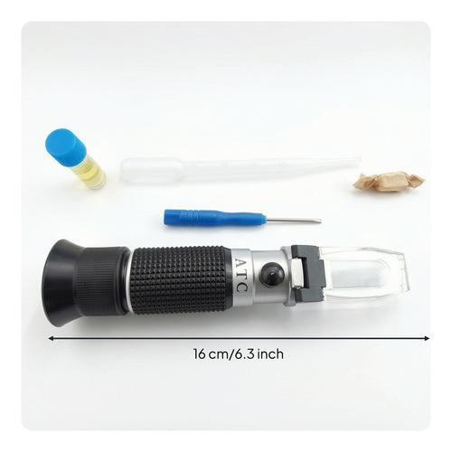 Refractometer with Dropper Two-scaleScale Honey Tester with Screwdriver Sugar Concentration Refractometer Easy to Use Honey
