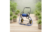 Garden Hose Reel Cart Hand-Push Hose Reel Cart with Wheels Easy to Use for Yard