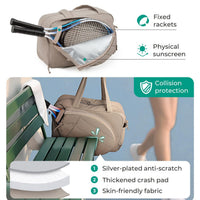 Waterproof Racket Bag for Badminton, Tennis, and Pickleball