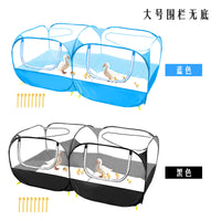 亚马逊新品大号宠物围栏狗笼猫窝鸡舍可折叠防水耐抓透气透明网壁