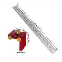High Precision 90 Degree Corner Ruler Aluminum Alloy Woodworking Angle Square Lightweight Carpenter Square Long-Lasting for Woodworkers, Carpenters, Diy Projects, Workshop
