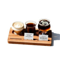 Solid Wood Three-Hole Coffee Tasting Tray for Single Origin Coffee