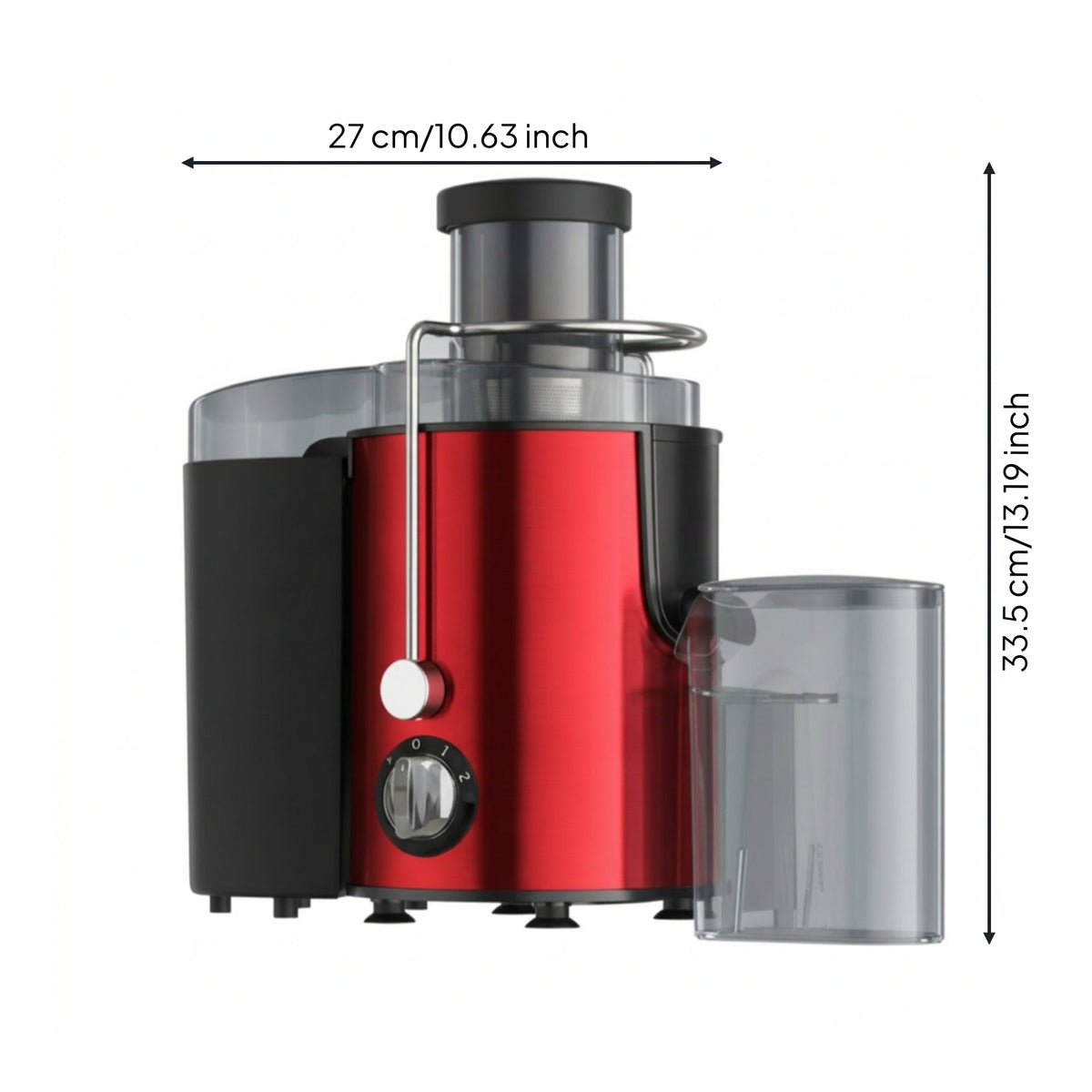 Electric Juicer with Cup Household Centrifugal Juicer Appliance Countertop Antileak for Health Enthusiasts, Kitchen, Home