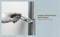 Reliable Iron Pipe Bracket, Galvanized, Secure Installation