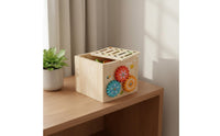Parent Child Play 10 in 1 Game Box Educational Wooden Learning Cube Fine Dexterity Skills for Playroom