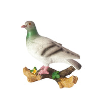 Pigeon Figurine on Branch Compact Dove Statue Model Lightweight for Garden, Yard