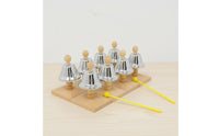 8 Pieces Sound and Hearing Training 8 Note Bell Set Well-Tuned Children's Hand Bell Instrument Safe Polished Edges Music Learning Toy for Children, Babies, Classroom