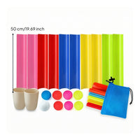 Team-Building Ball Track with Storage Bag Cooperative U-Shaped Track Game Portable Low-Height for Outdoor Group Games