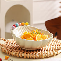 Ceramic Fruit Fork and Bowl Set for Table Decoration