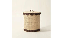 Storage Basket with Lid Handwoven Laundry Basket with Lid Tall for Bathroom
