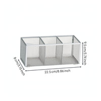 Desk Organizer with Compartments Practical Mesh Desk Organizer Multi-Function