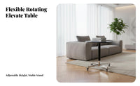 Adjustable Round Pedestal Table Minimalist Design Pedestal Drink Table Movable