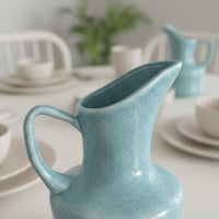 Ceramic Pitcher Vase Multifunctional Decorative Pottery Jug Glazed Finish