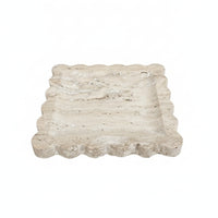 Stone Tray with Edge Carved for Tabletop, Vanity