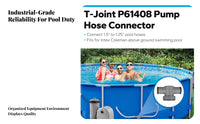 90-Degree Branch Connector with Gasket | Black Sealing Rings, PPC-TypeJoint, for Plumbing