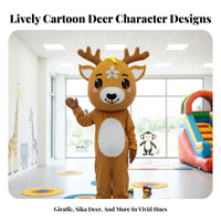 Fulltorso Giraffe Costume welcoming Face character costume Suit sturdy Construction