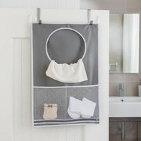 Hanging Laundry Hamper Multi Pocket Design over Door Laundry Bag Easy to Install